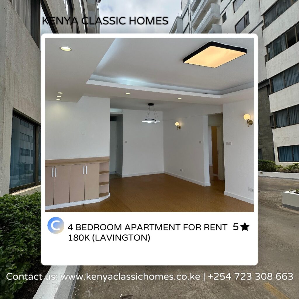 Luxurious 4-Bedroom Apartment for Rent in Lavington